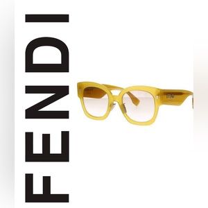 Fendi Sunglasses Yellow Authentic